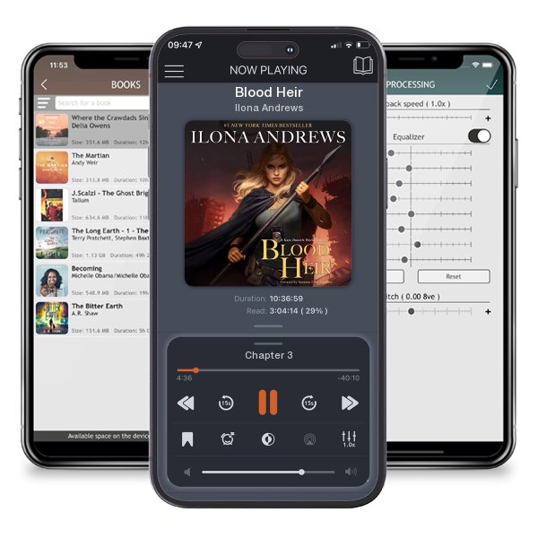 Download fo free audiobook Blood Heir by Ilona Andrews and listen anywhere on your iOS devices in the ListenBook app.