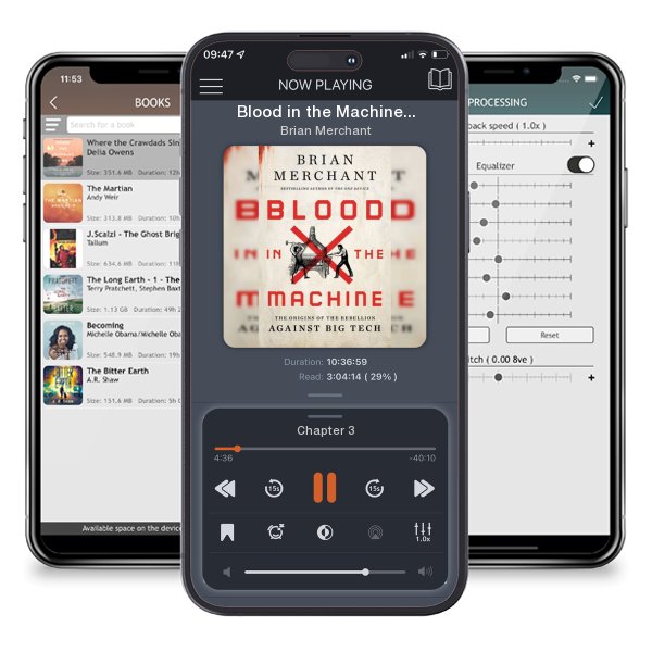 Download fo free audiobook Blood in the Machine: The Origins of the Rebellion Against... by Brian Merchant and listen anywhere on your iOS devices in the ListenBook app.