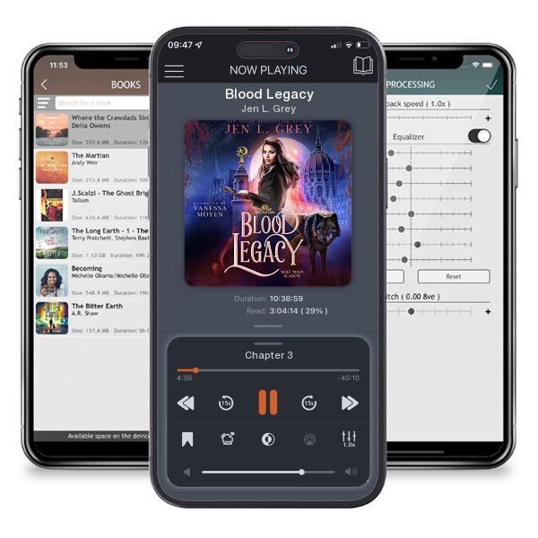 Download fo free audiobook Blood Legacy by Jen L. Grey and listen anywhere on your iOS devices in the ListenBook app.