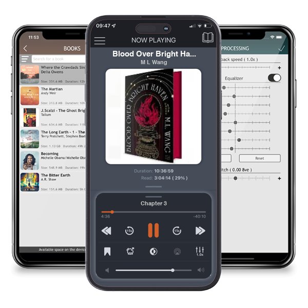 Download fo free audiobook Blood Over Bright Haven by M L Wang and listen anywhere on your iOS devices in the ListenBook app.