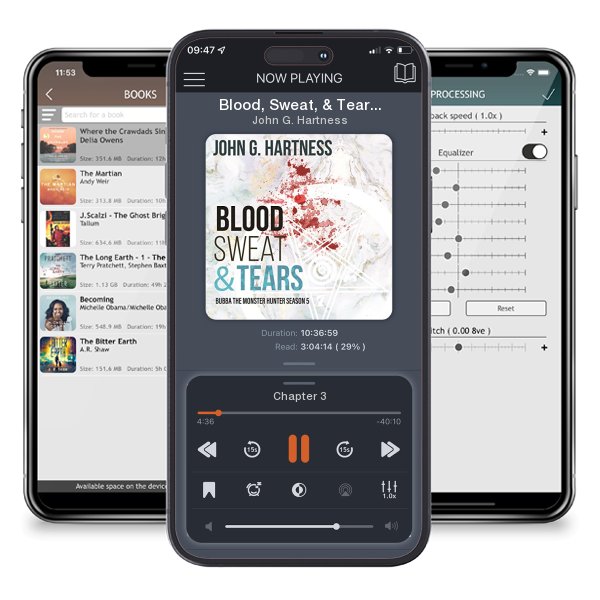 Download fo free audiobook Blood, Sweat, & Tears by John G. Hartness and listen anywhere on your iOS devices in the ListenBook app.