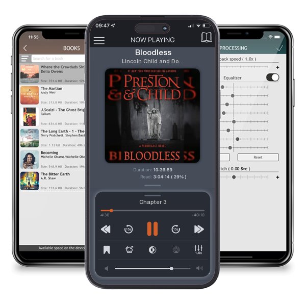 Download fo free audiobook Bloodless by Lincoln Child and Douglas Preston and listen anywhere on your iOS devices in the ListenBook app.