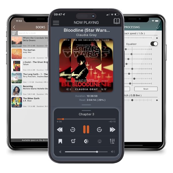 Download fo free audiobook Bloodline (Star Wars) by Claudia Gray and listen anywhere on your iOS devices in the ListenBook app.