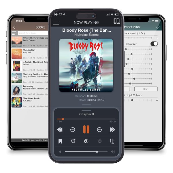 Download fo free audiobook Bloody Rose (The Band, #2) by Nicholas Eames and listen anywhere on your iOS devices in the ListenBook app.