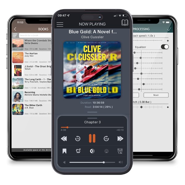 Download fo free audiobook Blue Gold: A Novel from the NUMA Files by Clive Cussler and listen anywhere on your iOS devices in the ListenBook app.