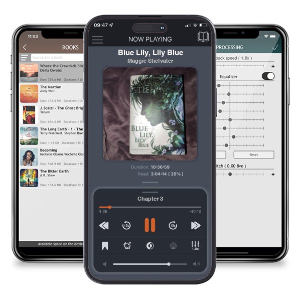 Download fo free audiobook Blue Lily, Lily Blue by Maggie Stiefvater and listen anywhere on your iOS devices in the ListenBook app.