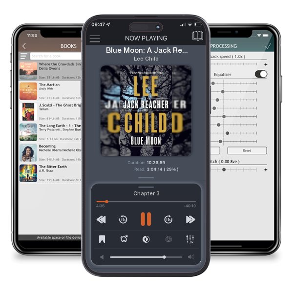 Download fo free audiobook Blue Moon: A Jack Reacher Novel by Lee Child and listen anywhere on your iOS devices in the ListenBook app.