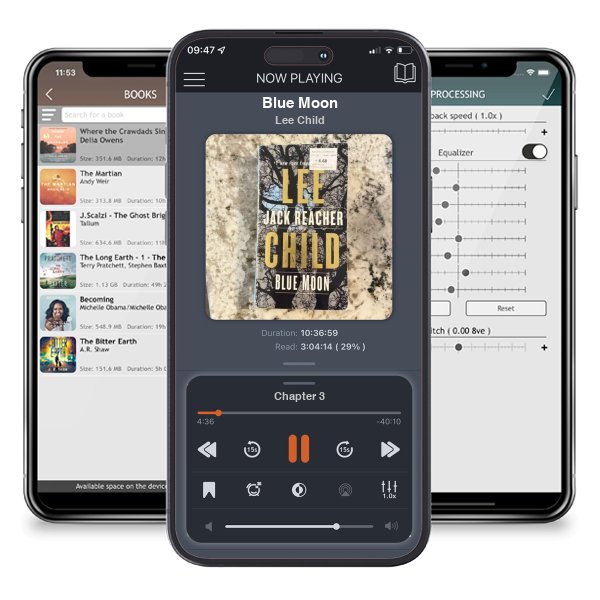 Download fo free audiobook Blue Moon by Lee Child and listen anywhere on your iOS devices in the ListenBook app.