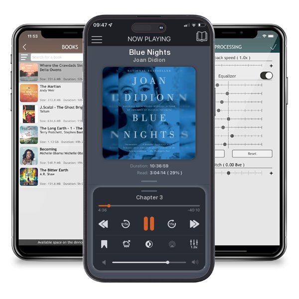 Download fo free audiobook Blue Nights by Joan Didion and listen anywhere on your iOS devices in the ListenBook app.