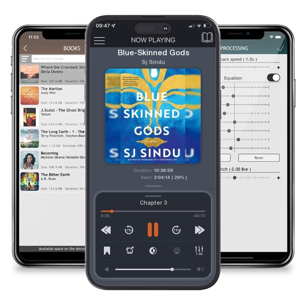 Download fo free audiobook Blue-Skinned Gods by Sj Sindu and listen anywhere on your iOS devices in the ListenBook app.