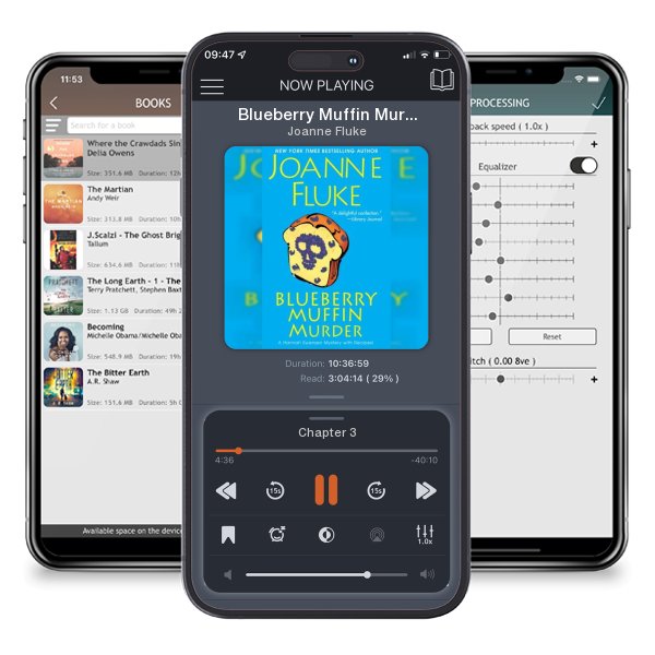 Download fo free audiobook Blueberry Muffin Murder by Joanne Fluke and listen anywhere on your iOS devices in the ListenBook app.