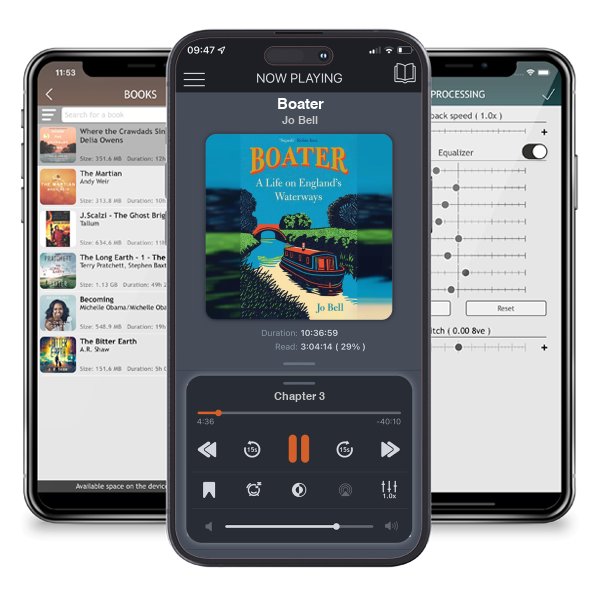 Download fo free audiobook Boater by Jo Bell and listen anywhere on your iOS devices in the ListenBook app.
