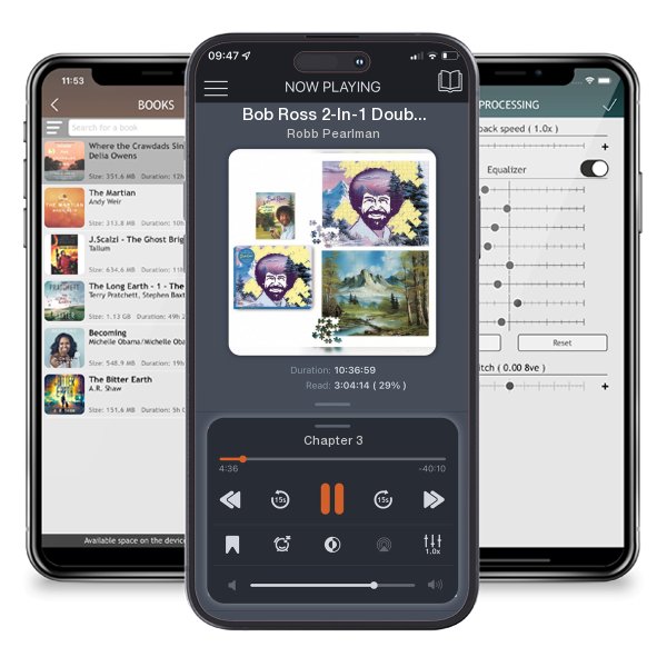 Download fo free audiobook Bob Ross 2-In-1 Double-Sided 500-Piece Puzzle by Robb Pearlman and listen anywhere on your iOS devices in the ListenBook app.