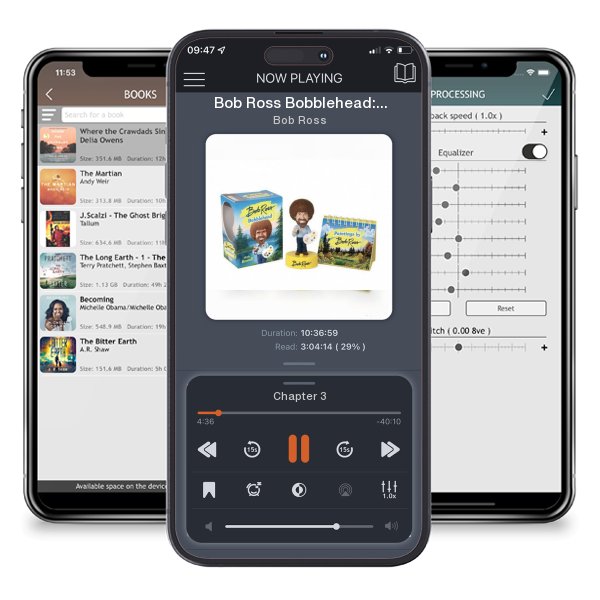 Download fo free audiobook Bob Ross Bobblehead: With Sound! [With Book] by Bob Ross and listen anywhere on your iOS devices in the ListenBook app.