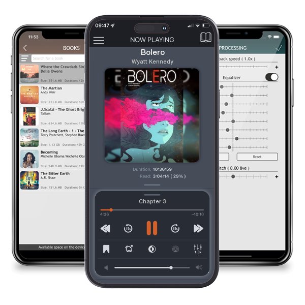 Download fo free audiobook Bolero by Wyatt Kennedy and listen anywhere on your iOS devices in the ListenBook app.