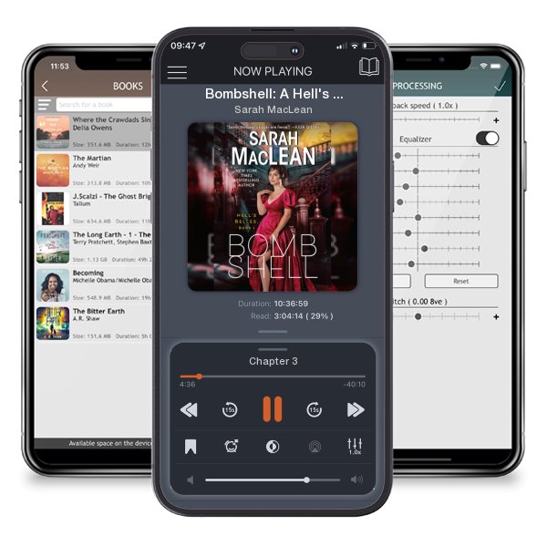 Download fo free audiobook Bombshell: A Hell's Belles Novel by Sarah MacLean and listen anywhere on your iOS devices in the ListenBook app.