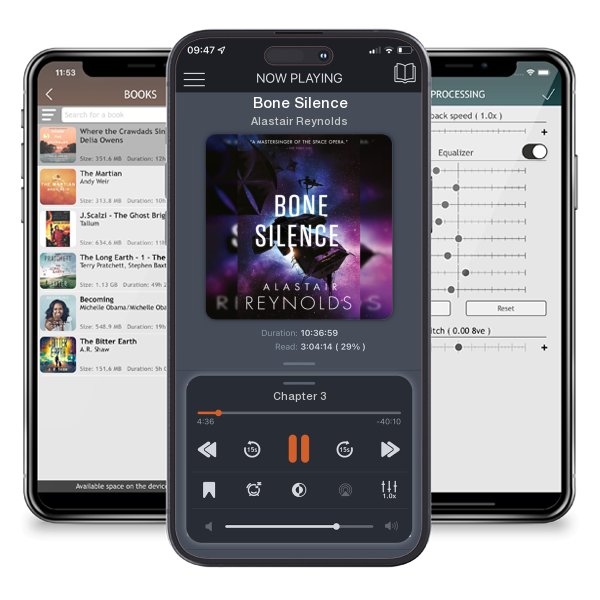 Download fo free audiobook Bone Silence by Alastair Reynolds and listen anywhere on your iOS devices in the ListenBook app.