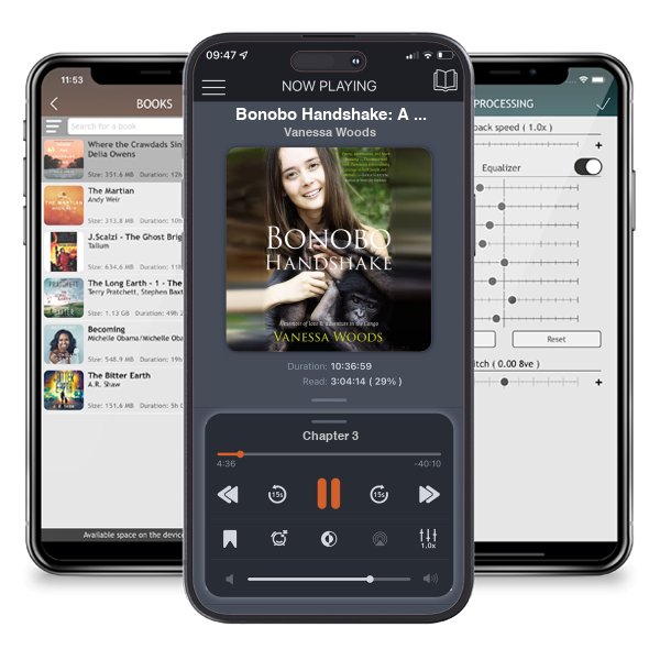 Download fo free audiobook Bonobo Handshake: A Memoir of Love and Adventure in the Congo by Vanessa Woods and listen anywhere on your iOS devices in the ListenBook app.