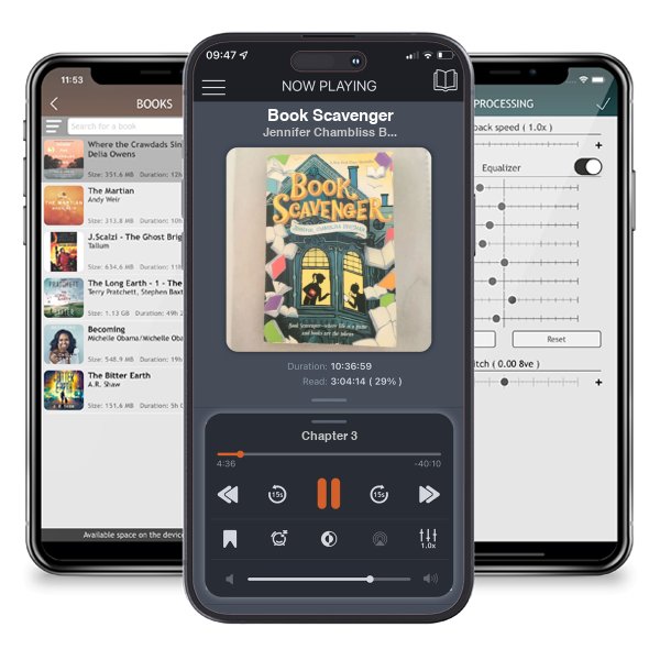 Download fo free audiobook Book Scavenger by Jennifer Chambliss Bertman and listen anywhere on your iOS devices in the ListenBook app.