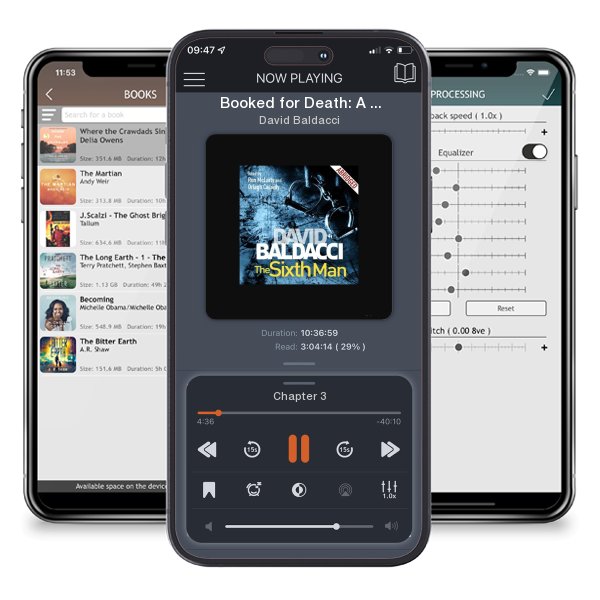 Download fo free audiobook Booked for Death: A Book Lover's B&B Mystery by David Baldacci and listen anywhere on your iOS devices in the ListenBook app.