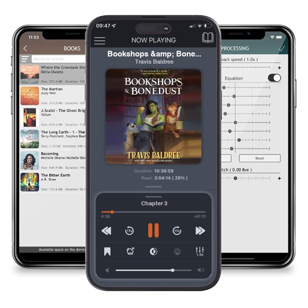 Download fo free audiobook Bookshops & Bonedust (Legends & Lattes, #0) by Travis Baldree and listen anywhere on your iOS devices in the ListenBook app.