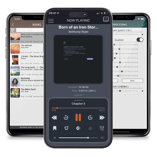 Download fo free audiobook Born of an Iron Storm by Anthony Ryan and listen anywhere on your iOS devices in the ListenBook app.