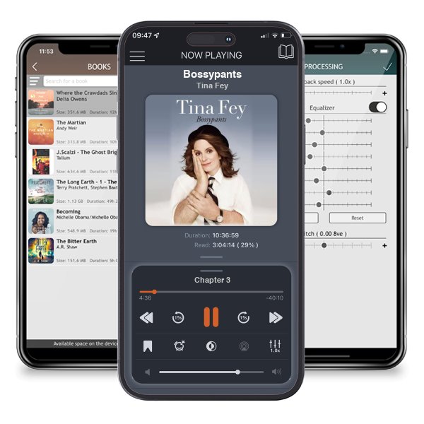 Download fo free audiobook Bossypants by Tina Fey and listen anywhere on your iOS devices in the ListenBook app.