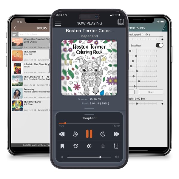 Download fo free audiobook Boston Terrier Coloring Book: entangle Animal, Floral and Mandala Style for Dog Lovers by Paperland and listen anywhere on your iOS devices in the ListenBook app.