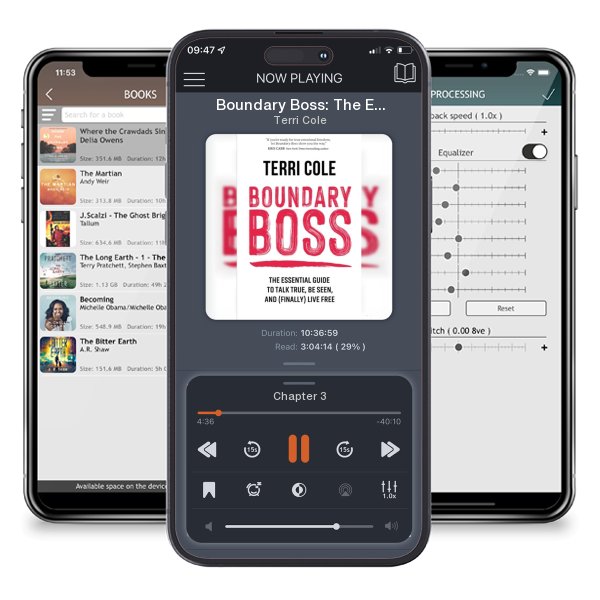 Download fo free audiobook Boundary Boss: The Essential Guide to Talk True, Be Seen, and... by Terri Cole and listen anywhere on your iOS devices in the ListenBook app.
