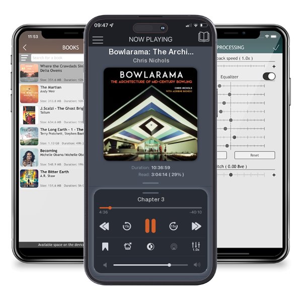 Download fo free audiobook Bowlarama: The Architecture of Mid-Century Bowling by Chris Nichols and listen anywhere on your iOS devices in the ListenBook app.