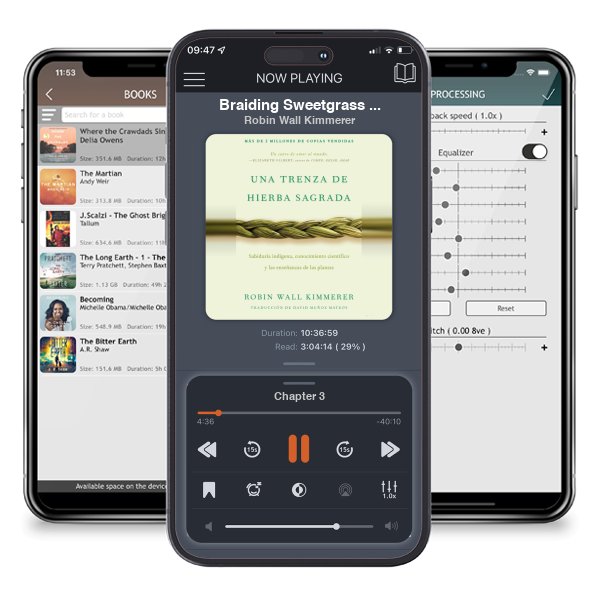 Descargar audiolibro gratis Braiding Sweetgrass / Una trenza de hierba sagrada (Spanish edition): Sabiduría indígena, conocimiento científico y las enseñanzas de las plantas by Robin Wall Kimmerer y escuchar en cualquier lugar en sus dispositivos iOS en la aplicación ListenBook.