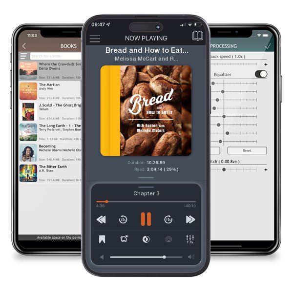 Download fo free audiobook Bread and How to Eat It: A Cookbook by Melissa McCart and Rick Easton and listen anywhere on your iOS devices in the ListenBook app.