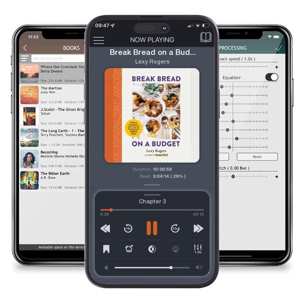 Download fo free audiobook Break Bread on a Budget: Ordinary Ingredients, Extraordinary... by Lexy Rogers and listen anywhere on your iOS devices in the ListenBook app.