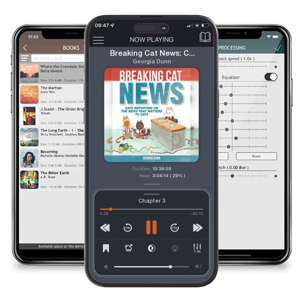 Download fo free audiobook Breaking Cat News: Cats Reporting on the News That Matters to... by Georgia Dunn and listen anywhere on your iOS devices in the ListenBook app.
