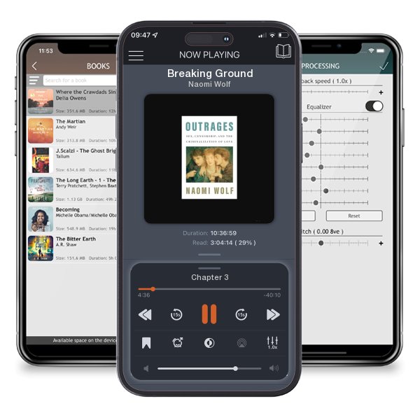 Download fo free audiobook Breaking Ground by Naomi Wolf and listen anywhere on your iOS devices in the ListenBook app.
