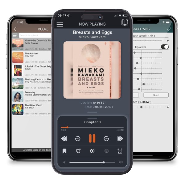 Download fo free audiobook Breasts and Eggs by Mieko Kawakami and listen anywhere on your iOS devices in the ListenBook app.