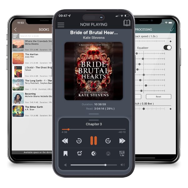 Download fo free audiobook Bride of Brutal Hearts: A Dark Fantasy Villain Romance (Bloodborne Court Book 1) by Kate Stevens and listen anywhere on your iOS devices in the ListenBook app.