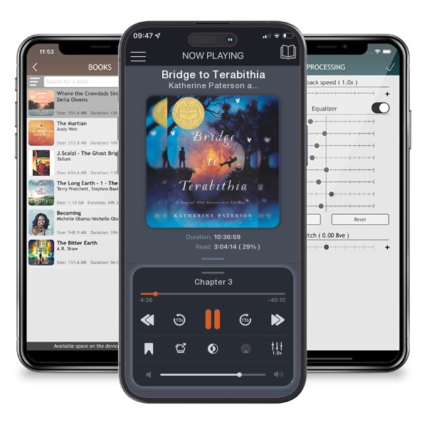 Download fo free audiobook Bridge to Terabithia by Katherine Paterson and Donna Diamond and listen anywhere on your iOS devices in the ListenBook app.