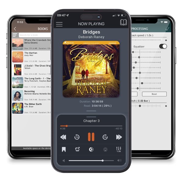 Download fo free audiobook Bridges by Deborah Raney and listen anywhere on your iOS devices in the ListenBook app.