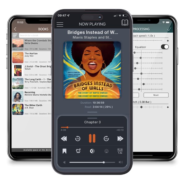 Download fo free audiobook Bridges Instead of Walls: The Story of Mavis Staples by Mavis Staples and Steffi Walthall and listen anywhere on your iOS devices in the ListenBook app.