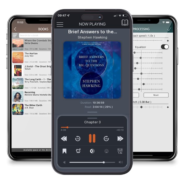 Download fo free audiobook Brief Answers to the Big Questions by Stephen Hawking and listen anywhere on your iOS devices in the ListenBook app.