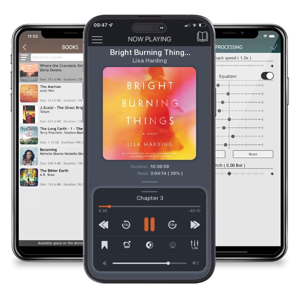 Download fo free audiobook Bright Burning Things by Lisa Harding and listen anywhere on your iOS devices in the ListenBook app.