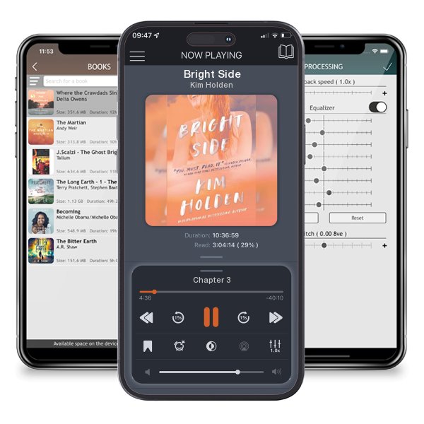 Download fo free audiobook Bright Side by Kim Holden and listen anywhere on your iOS devices in the ListenBook app.