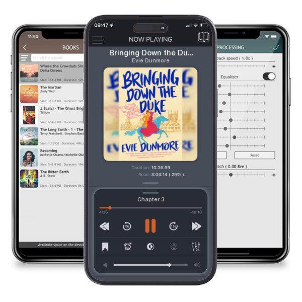 Download fo free audiobook Bringing Down the Duke by Evie Dunmore and listen anywhere on your iOS devices in the ListenBook app.