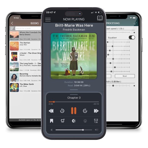 Download fo free audiobook Britt-Marie Was Here by Fredrik Backman and listen anywhere on your iOS devices in the ListenBook app.