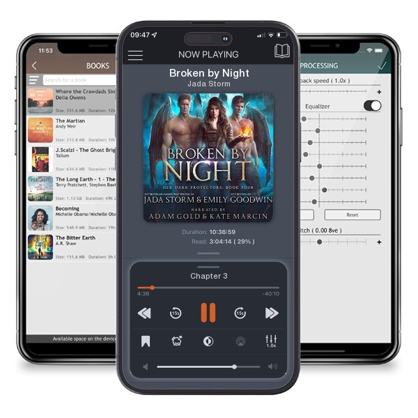 Download fo free audiobook Broken by Night by Jada Storm and listen anywhere on your iOS devices in the ListenBook app.