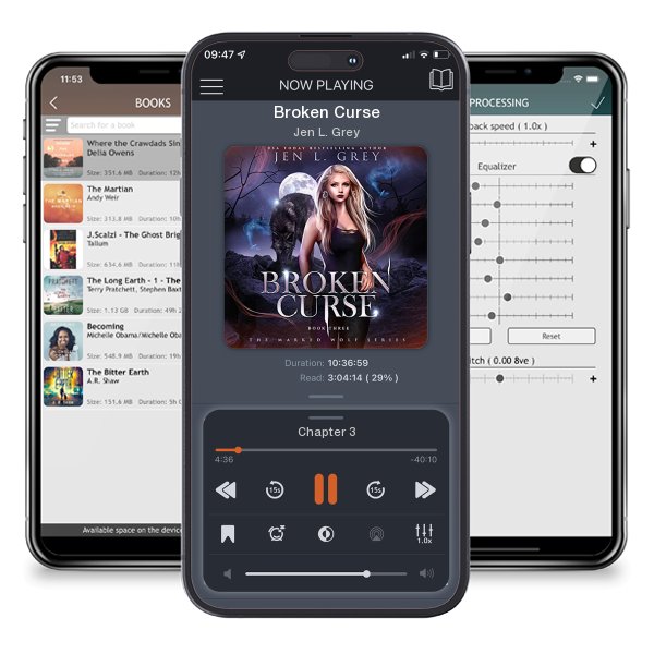 Download fo free audiobook Broken Curse by Jen L. Grey and listen anywhere on your iOS devices in the ListenBook app.