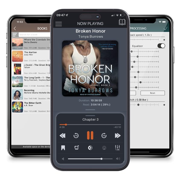 Download fo free audiobook Broken Honor by Tonya Burrows and listen anywhere on your iOS devices in the ListenBook app.