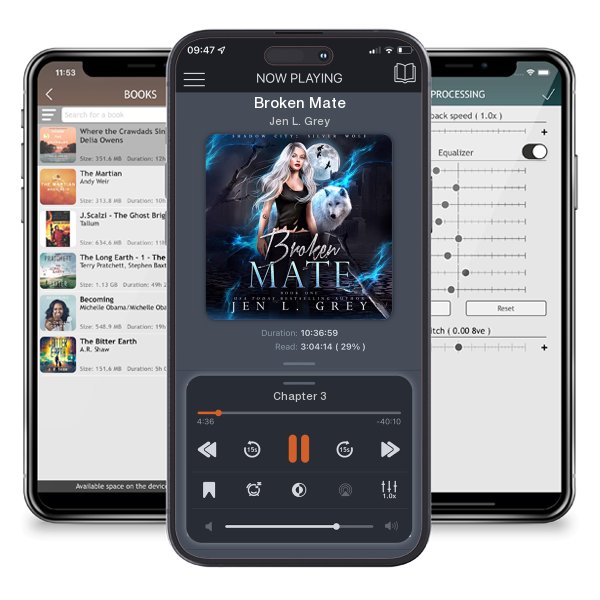 Download fo free audiobook Broken Mate by Jen L. Grey and listen anywhere on your iOS devices in the ListenBook app.