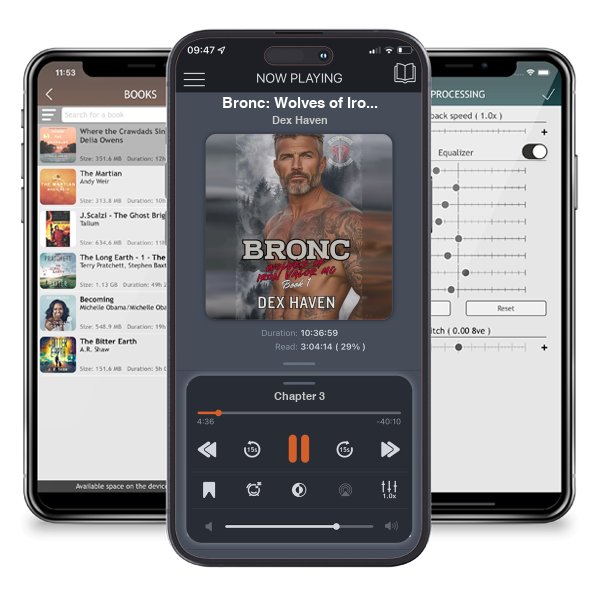 Download fo free audiobook Bronc: Wolves of Iron Valor MC Book 1 by Dex Haven and listen anywhere on your iOS devices in the ListenBook app.
